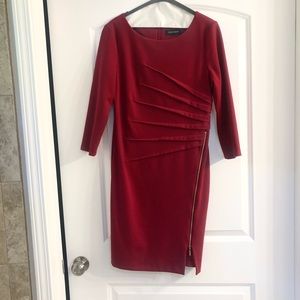Ivanka Trump maroon dress